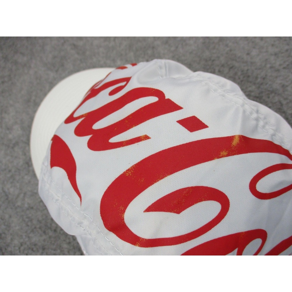 KITH Hat Cap Strap Back Mens White Red Coca Cola Mitchell Ness Panel Nylon - Picture 3 of 16